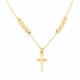 Zlaté řetízky s křížkem