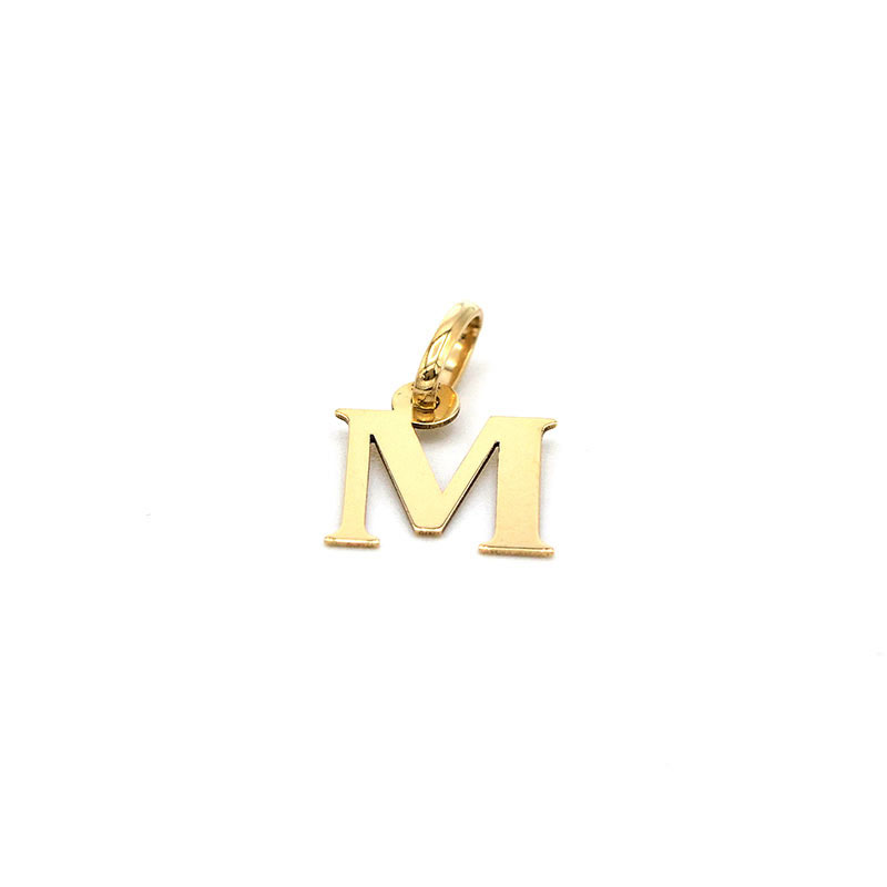 Zlatý přívěsek písmeno M 0,30g