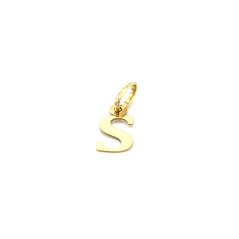 Zlatý přívěsek písmeno S 0,20g