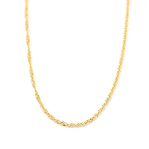 Zlatý dětský řetízek Singapore kroucený 1,30g