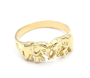 Zlatý prsten sloni 3,57g