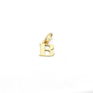Zlatý přívěsek písmeno B 0,25g