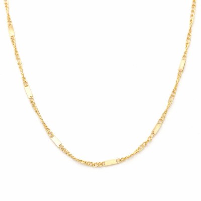 Zlatý řetízek Singapore zdobený ploškami 1,85g