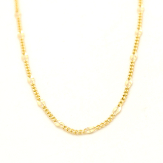 Zlatý řetízek Figaro zdobený 2,10g