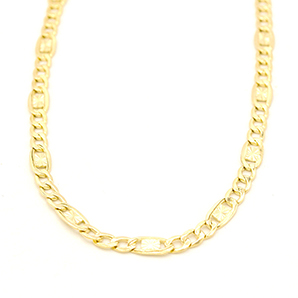 Zlatý řetízek Figaro zdobený 3,55g 