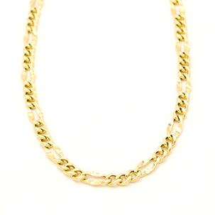 Zlatý řetízek Figaro zdobený 4,20g