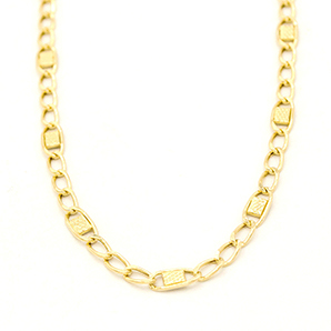 Zlatý řetízek Figaro zdobený 5,45g