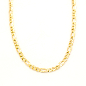 Zlatý řetízek Figaro broušený 1,90g 