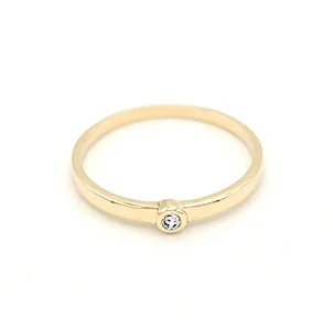 Zlatý prsten kroužek se zirkonem 1,10g