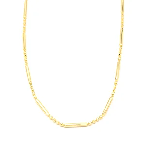 Zlatý řetízek z kuliček a válečků 2,35g