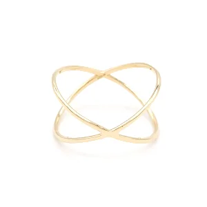 Zlatý prsten jemné propojené kroužky 1,06g