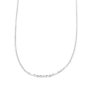 Řetízek z bílého zlata, Anker jemný zdobený v lesklém vzhledu 1,18g