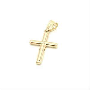 Zlatý přívěsek kříž dutý 0,65g