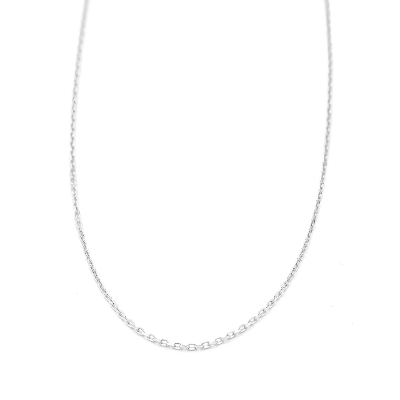 Řetízek z bílého zlata, jemný Anker 0,85g
