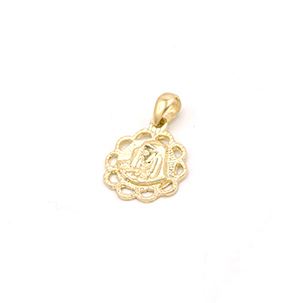 Zlatý přívěsek Madonka s dítětem zdobená 1,25g