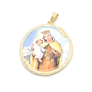 Zlatá Madonka s dítětem ve smaltu 8,40g