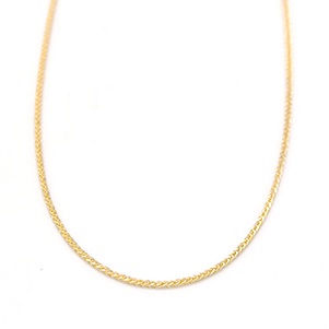 Zlatý řetízek Spiga dvě barvy zlata 1,40g