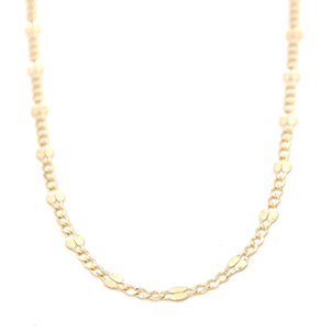 Zlatý řetízek Figaro zdobený kávové zrno 1,50g