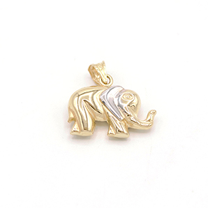 Zlatý přívěsek slon dvě barvy zlata 1,15g