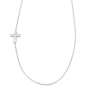 Řetízek z bílého zlata s křížkem 1,35g 
