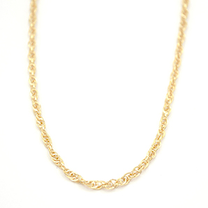 Zlatý řetízek Singapore propletený s karabinou 3,05g