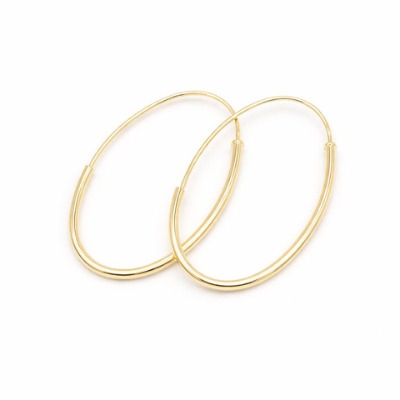 Zlaté náušnice jemné ovály 