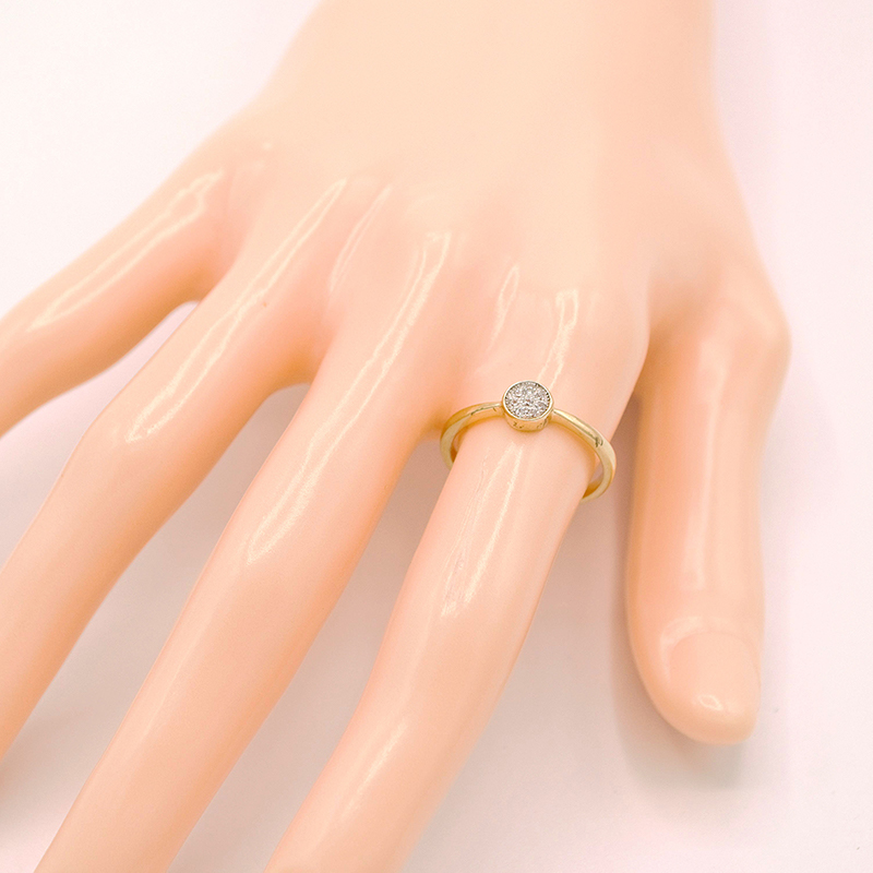 Zlatý prsten se zirkonem 1,90g