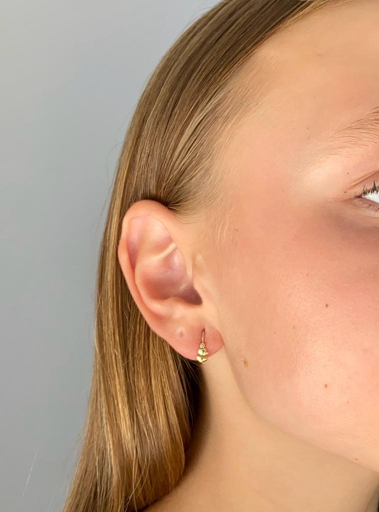 Zlaté dětské náušnice kačenky 0,80g