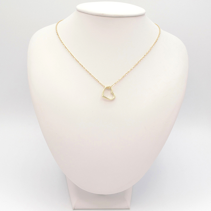 Zlatý přívěsek srdce hladké bez očka 1,70g