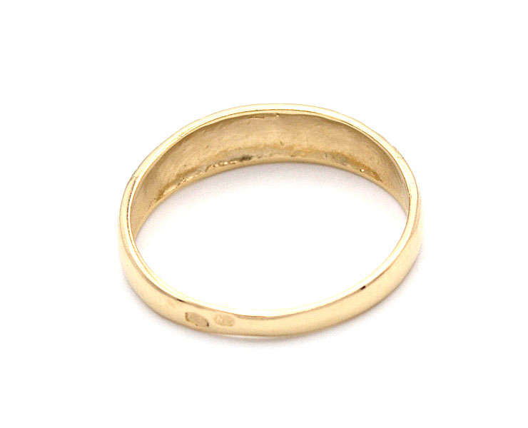 Zlatý prsten s rytým mřížkováním 1,33g