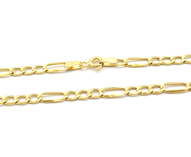 Zlatý řetízek Figaro hrubý 3,30g