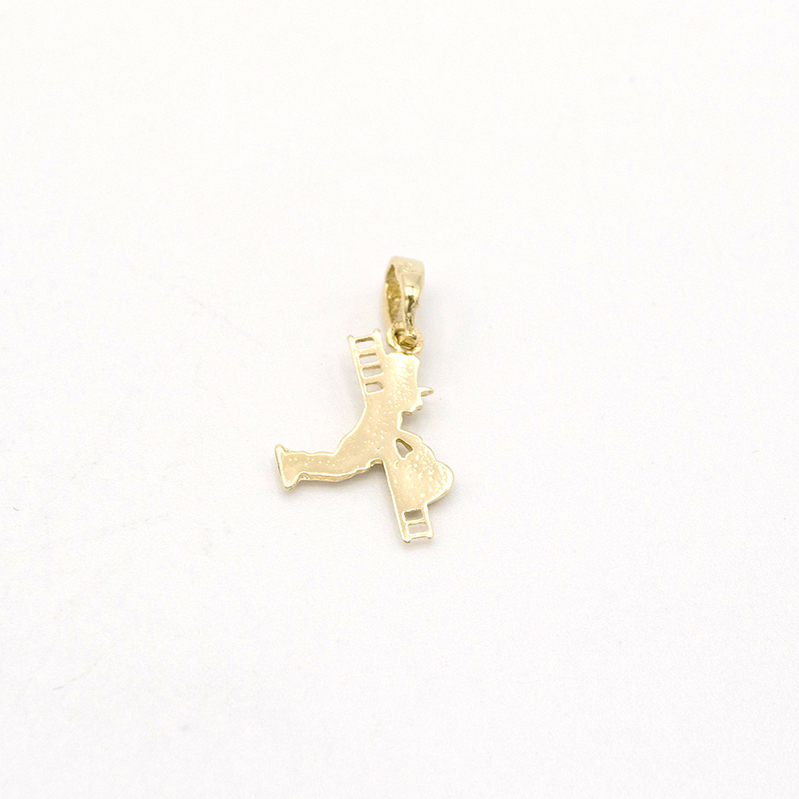 Zlatý přívěsek kominíček se srdíčkem 0,55g