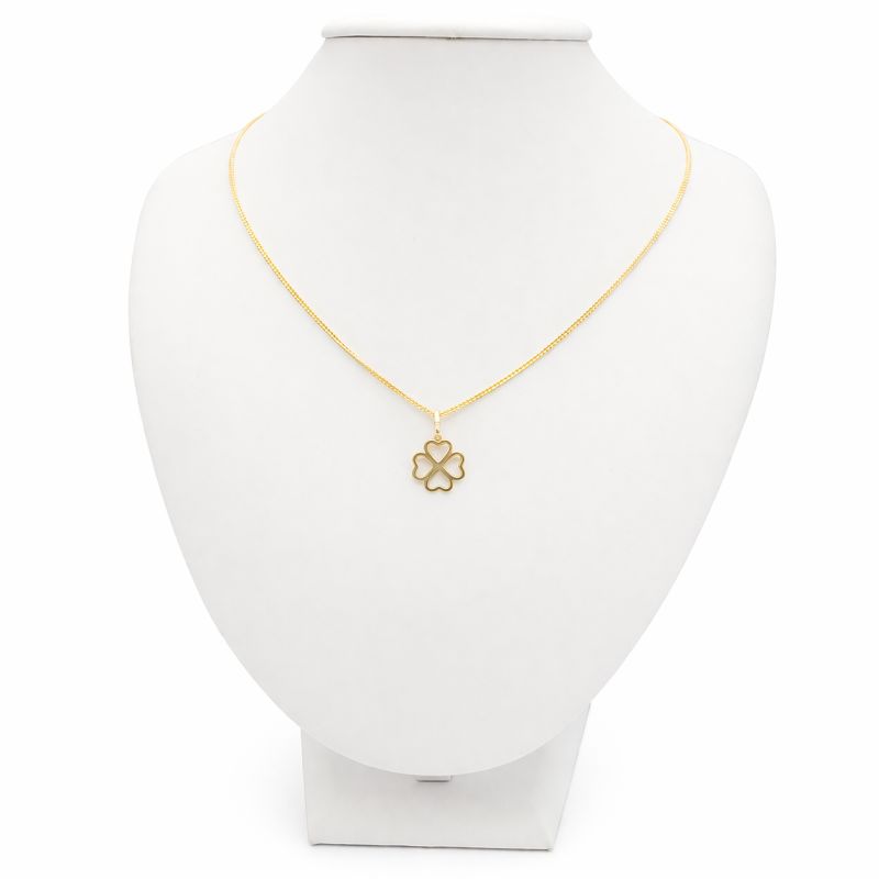 Zlatý přívěsek čtyřlístek 