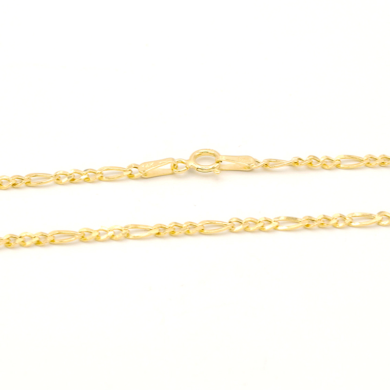 Zlatý řetízek Figaro broušený 1,90g 