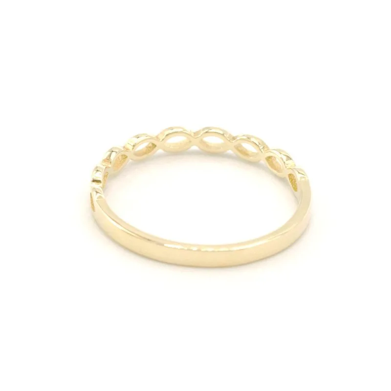Zlatý prsten kroužek zdobený propletením 0,93g