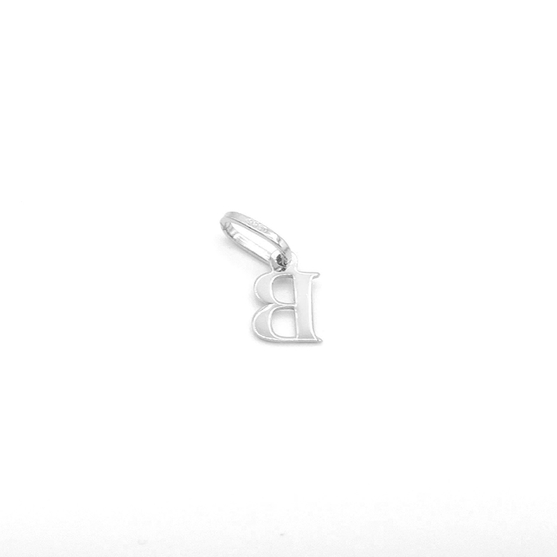 Přívěsek z bílého zlata, písmeno B 0,20g