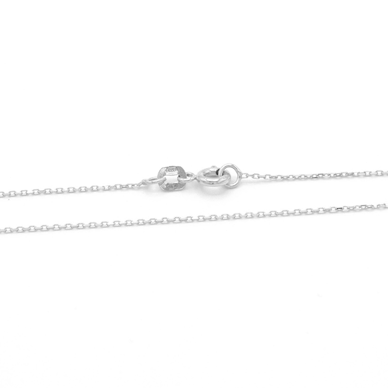 Dětský řetízek z bílého zlata, jemný Anker 0,85g