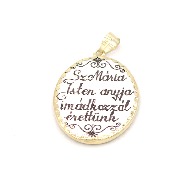 Zlatá Madonka s dítětem ve smaltu 5,60g