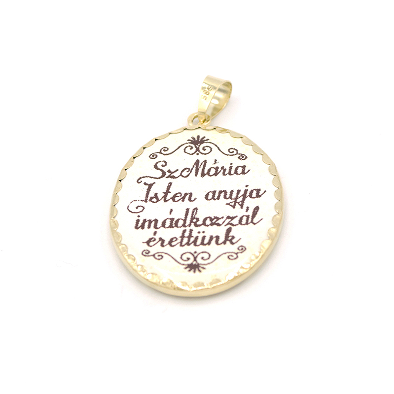 Zlatá Madonka s dítětem ve smaltu 5,75g