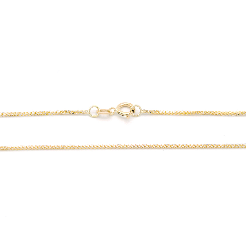 Zlatý řetízek Spiga dvě barvy zlata 1,60g