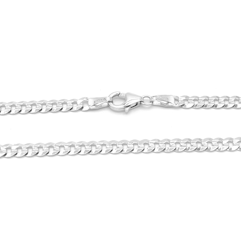 Řetízek z bílého zlata Pancer broušený 10,10g