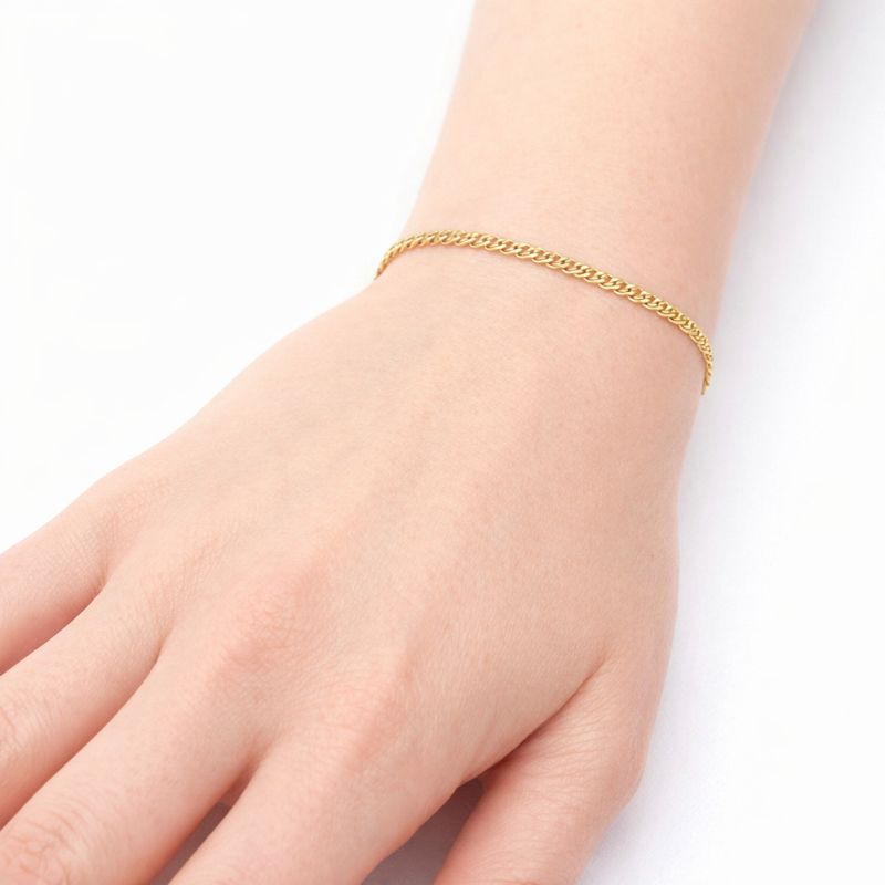 Zlatý náramek Rombo propletený dvojočko 1,80g