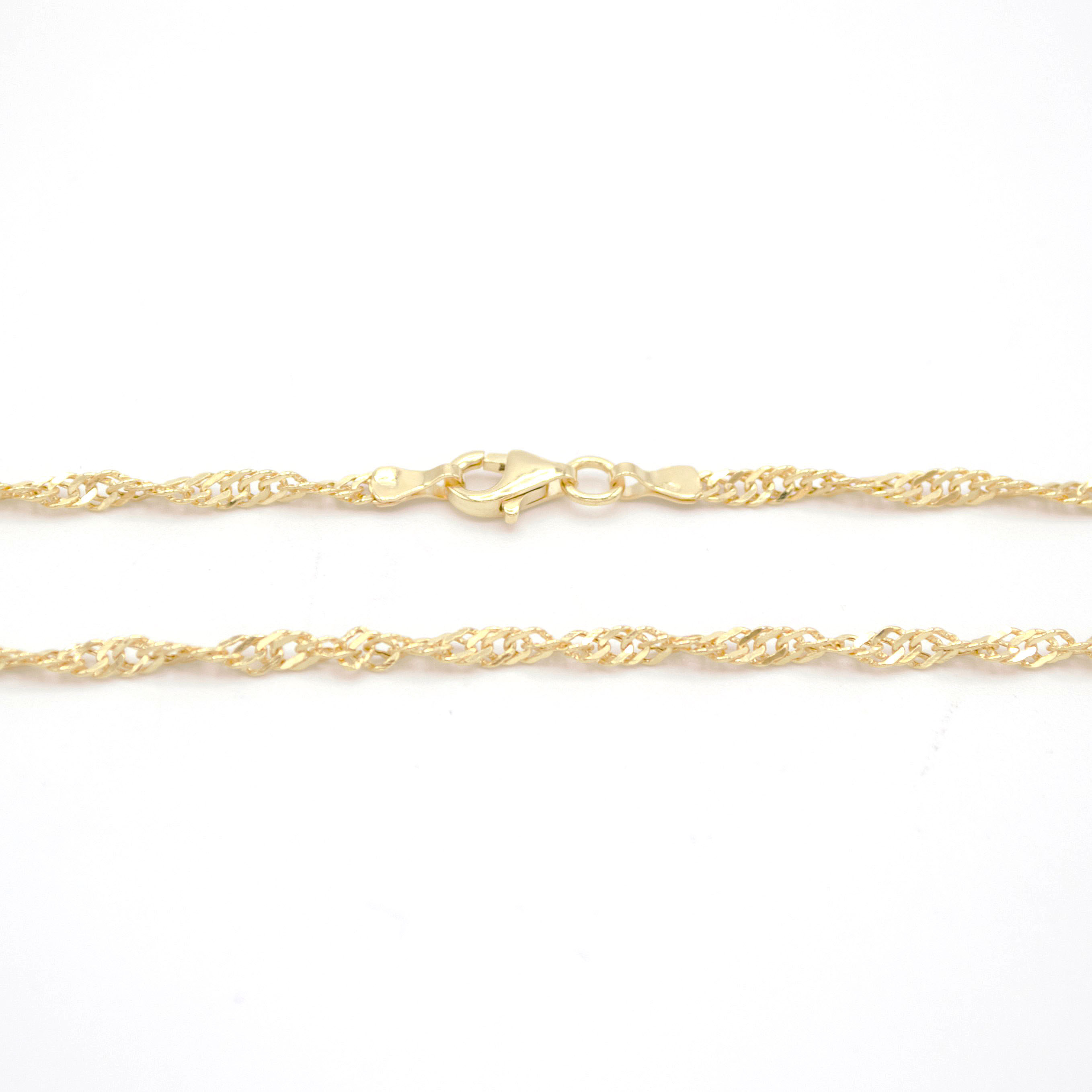 Zlatý řetízek Singapore kroucený 2,25g