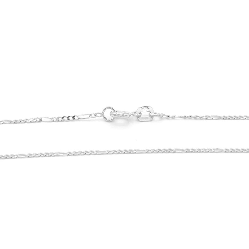 Řetízek z bílého zlata Figaro jemný 1,70g
