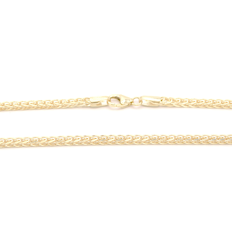 Zlatý řetízek Liščí ocas Fox s velkou karabinou 9,45g