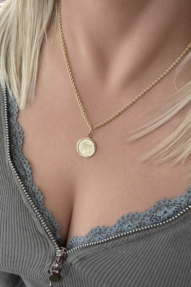 Zlatý přívěsek znamení vodnář 