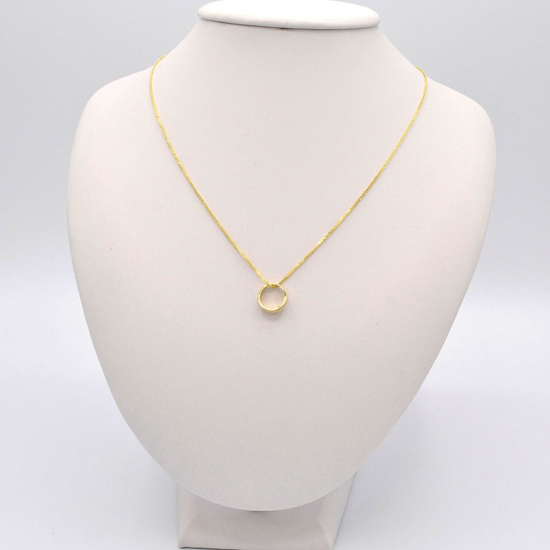 Zlatý přívěsek prstýnek kroužek se zirkonem 0,79g