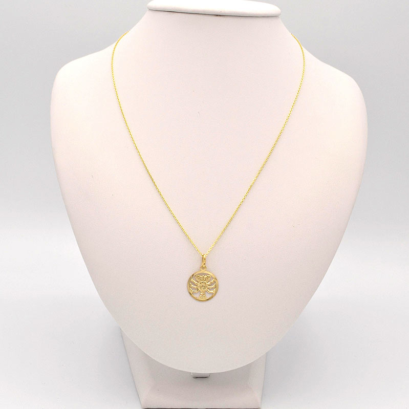 Zlatý přívěsek rak v kruhu 0,75g