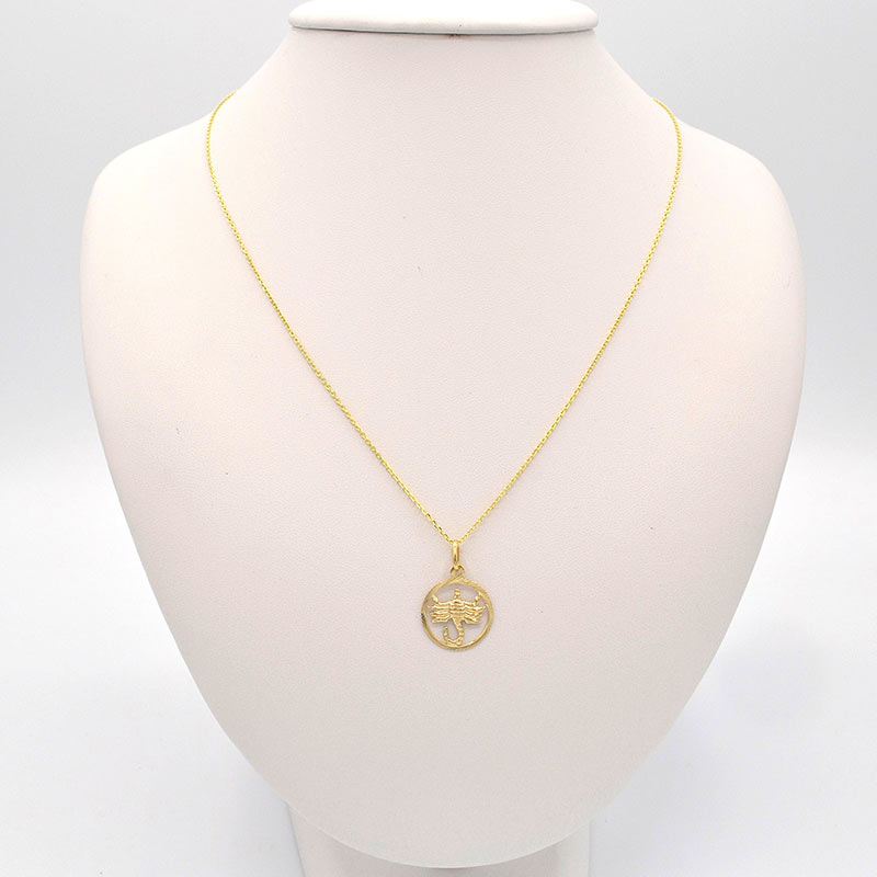 Zlatý přívěsek štír v kruhu 0,70g