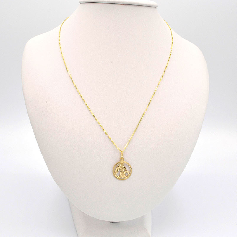 Zlatý přívěsek vodnář v kruhu 0,75g 